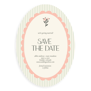 Vintage Spring Save the Date Vintage Spring Save the Date