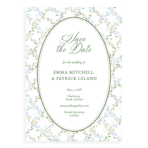 Floral Lattice Save the Date Floral Lattice Save the Date