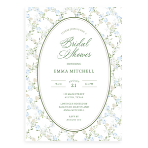 Floral Lattice Bridal Shower Invitation Floral Lattice Bridal Shower Invitation