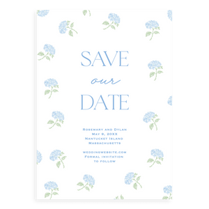 Petite Hydrangea Save the Date Petite Hydrangea Save the Date
