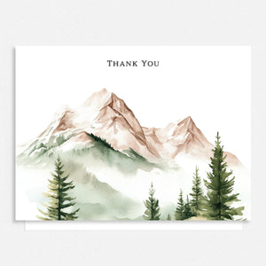 Mountains Are Calling Thank You Card Mountains Are Calling Thank You Card