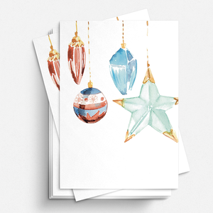 Ornaments Xmas - Set of 20 Cards & Envelopes Ornaments Xmas - Set of 20 Cards & Envelopes