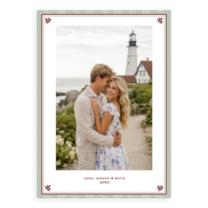 Soft Sage Florals Holiday Card Soft Sage Florals Holiday Card