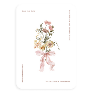 Whimsical Bouquet Save the Date Whimsical Bouquet Save the Date