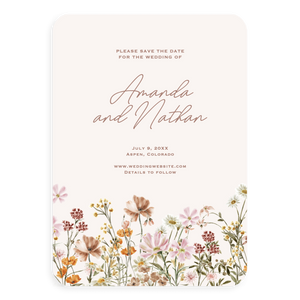 Wildflower Meadow Save the Date Wildflower Meadow Save the Date
