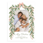 Blushing Garland Holiday Card