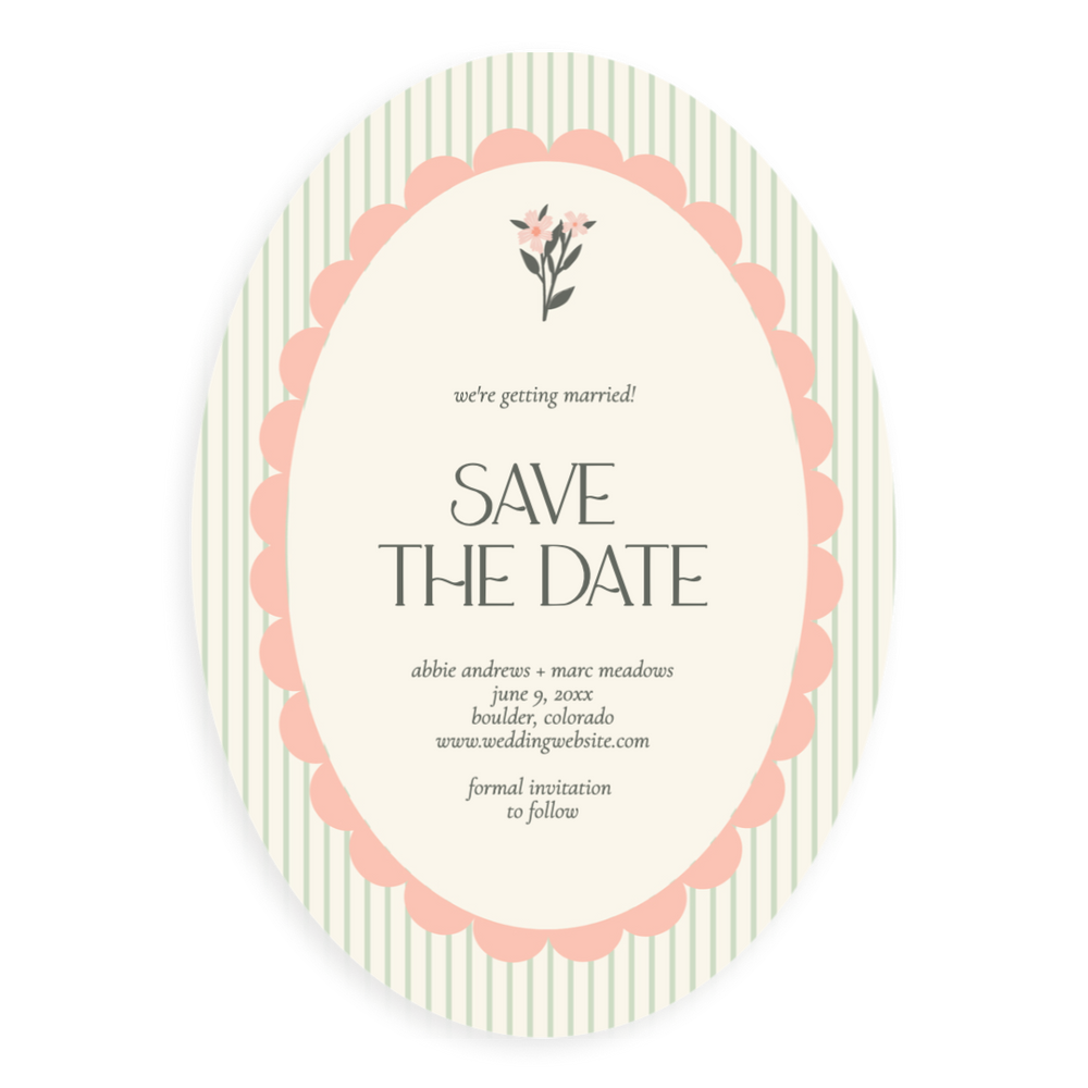 Vintage Spring Save the Date