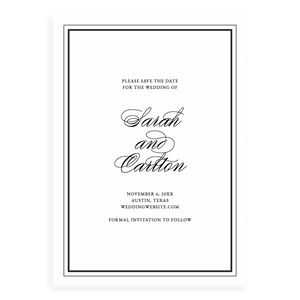 Classic Save the Date