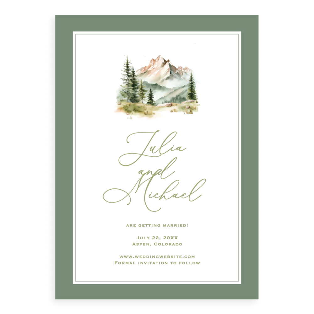 The Mountains are Calling Save the Date