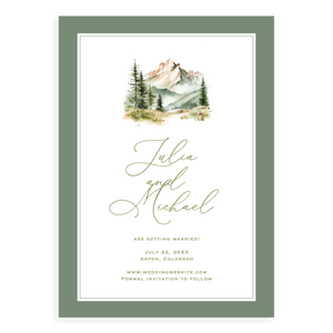 The Mountains are Calling Save the Date