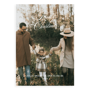 The Classic Flourish Holiday Card