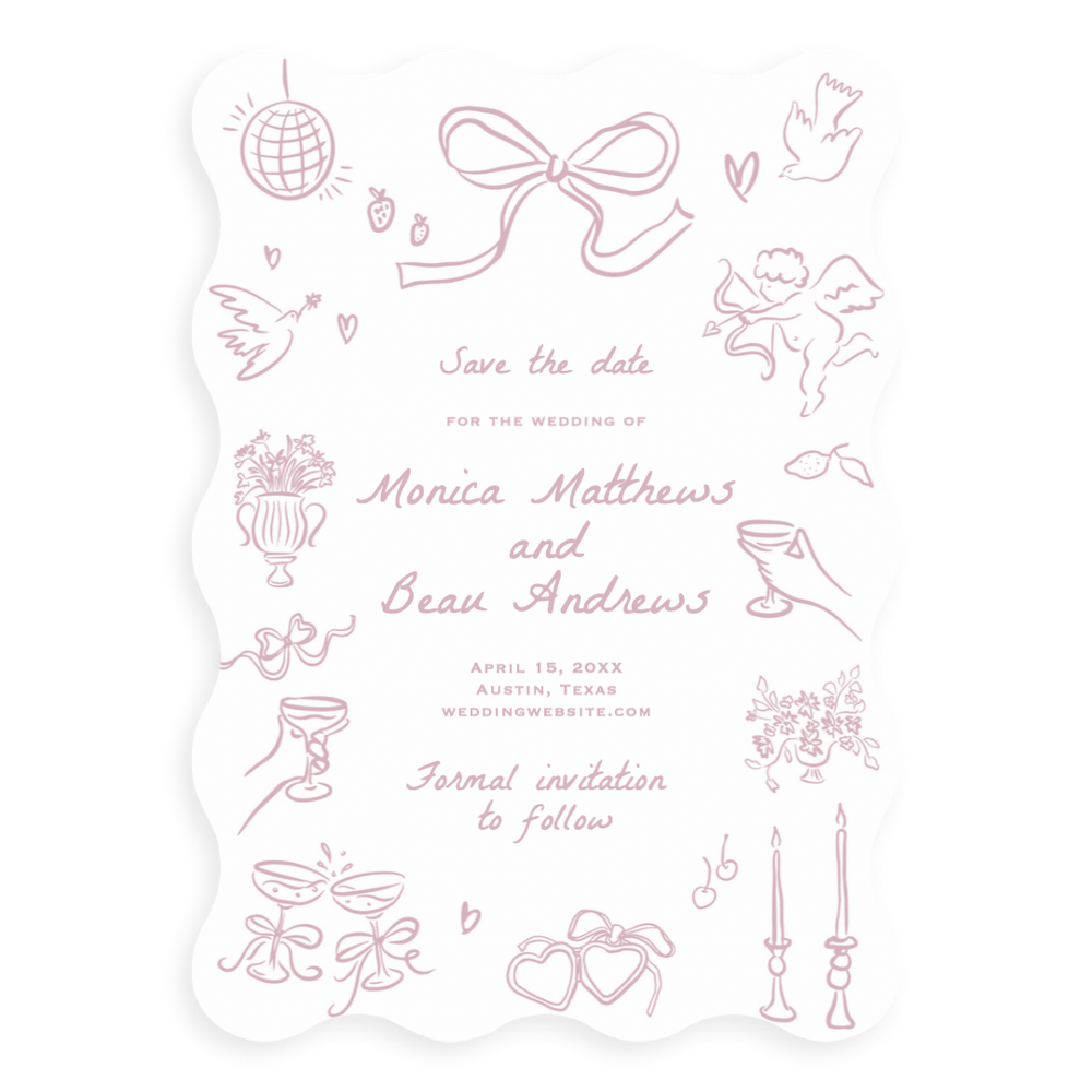 Hand Sketched Save the Date