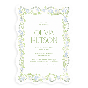 Spring Vines Bridal Shower Invitation