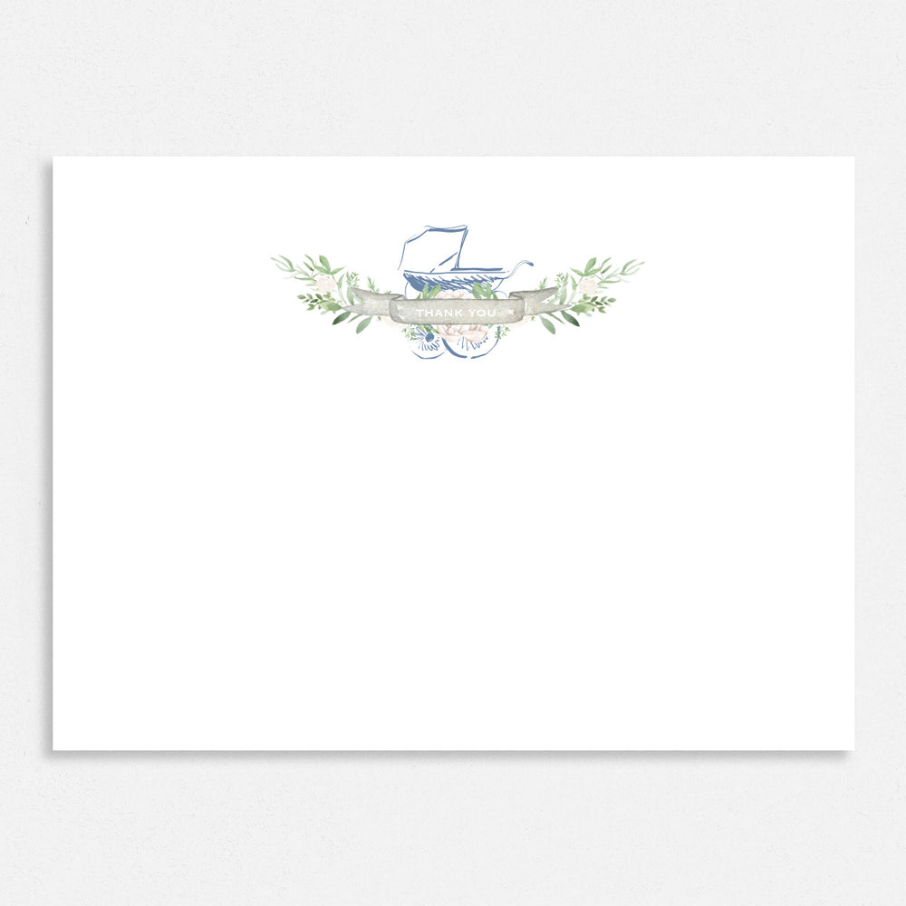 Bonjour Baby Boy Thank You Cards