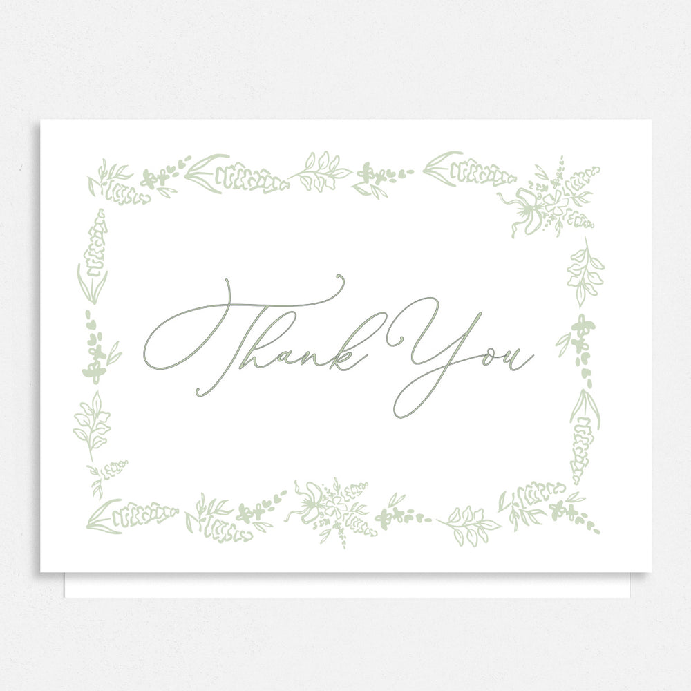 Charming Illustrated Thank You Cards