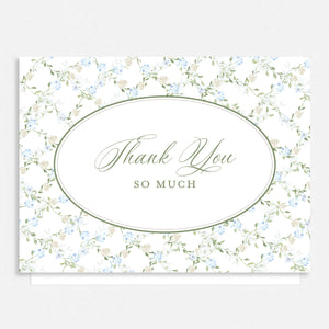 Floral Lattice Thank You Cards