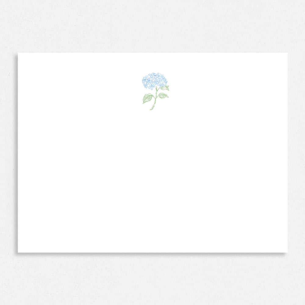 Mini Blue Hydrangea Thank You Cards
