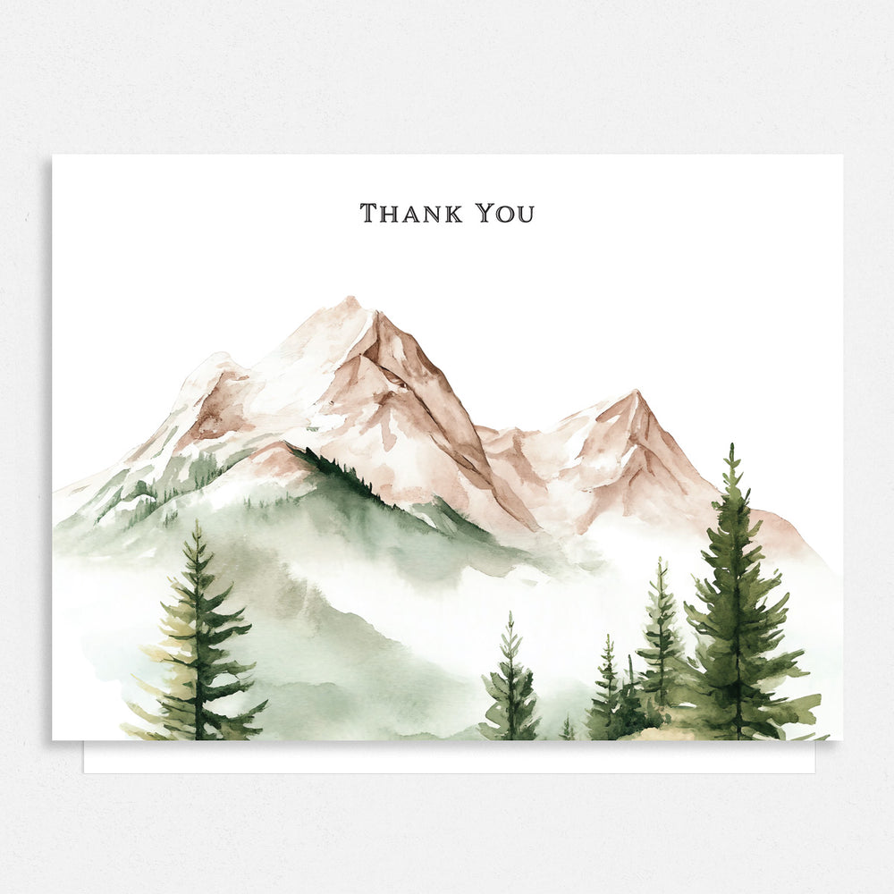 Mountains Are Calling Thank You Card
