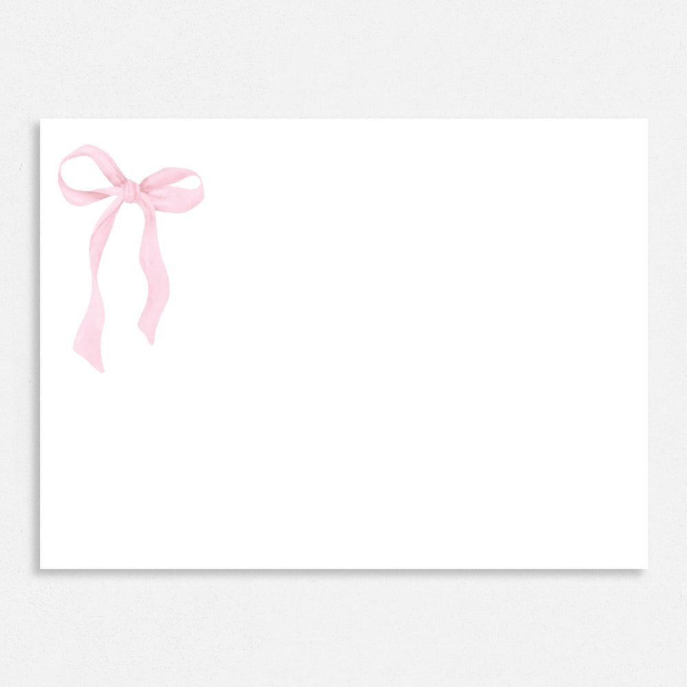 Pink Bow Thank You Cards