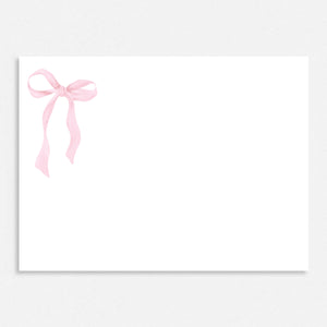 Pink Bow Thank You Cards
