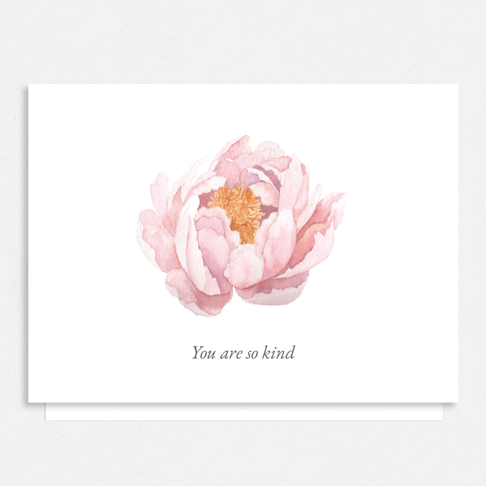 Pink Peony Thank You Cards