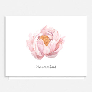 Pink Peony Thank You Cards