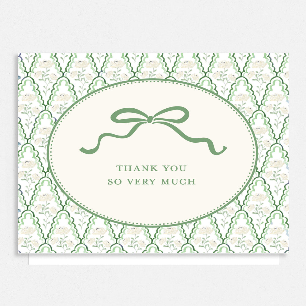 Preppy Floral Thank You Cards