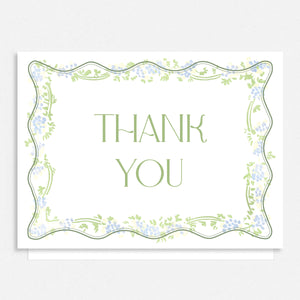 Spring Vines Thank You Cards