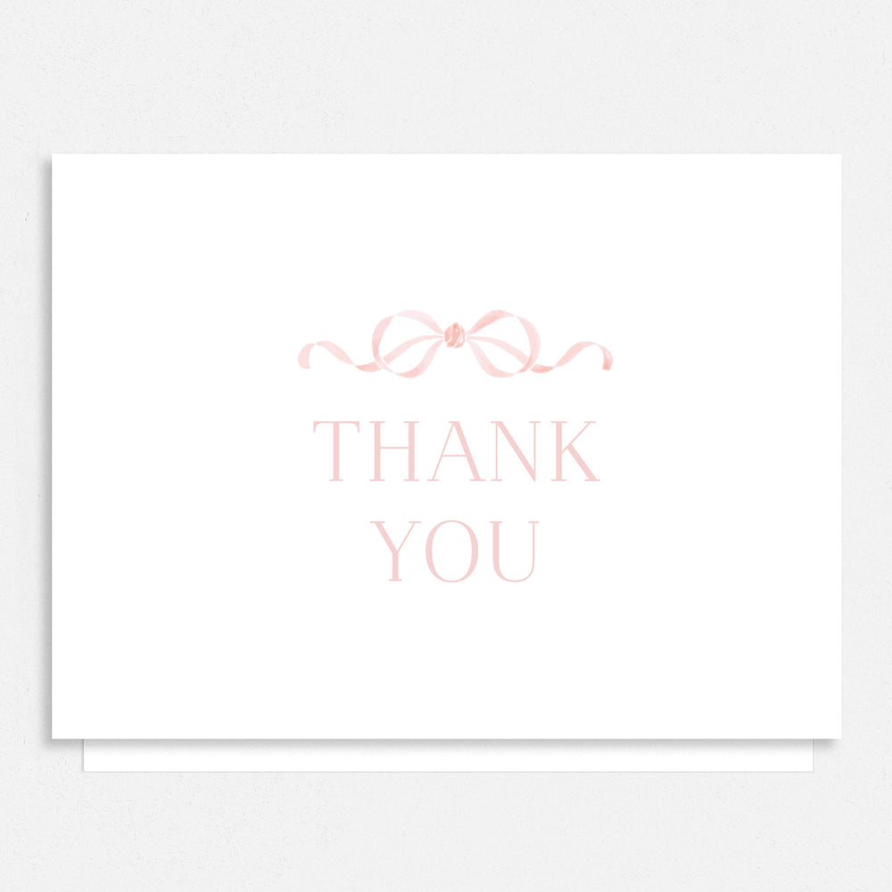 Sweet Pink Thank You Cards