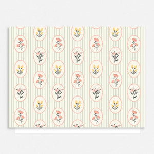 Vintage Spring Pattern Thank You Cards