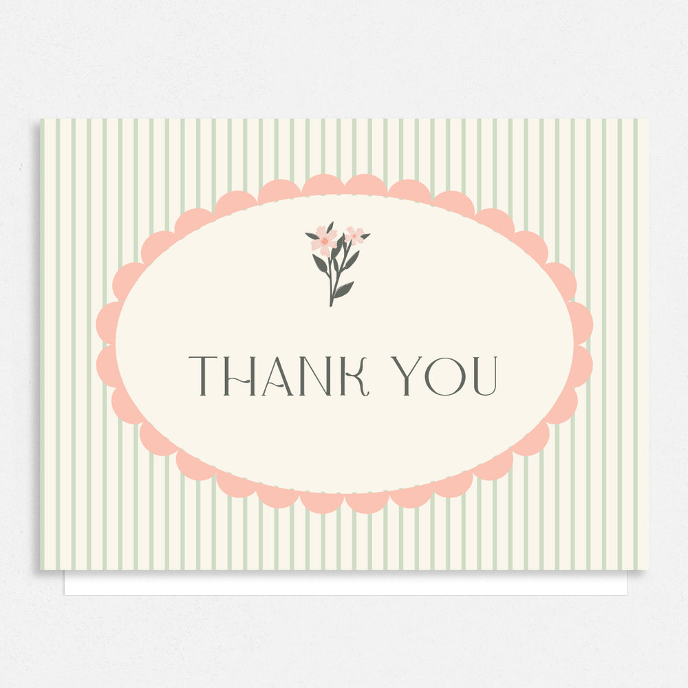 Vintage Spring Thank You Cards