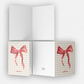 With Love Bow Folded Card - Set of 20 Cards & Envelopes