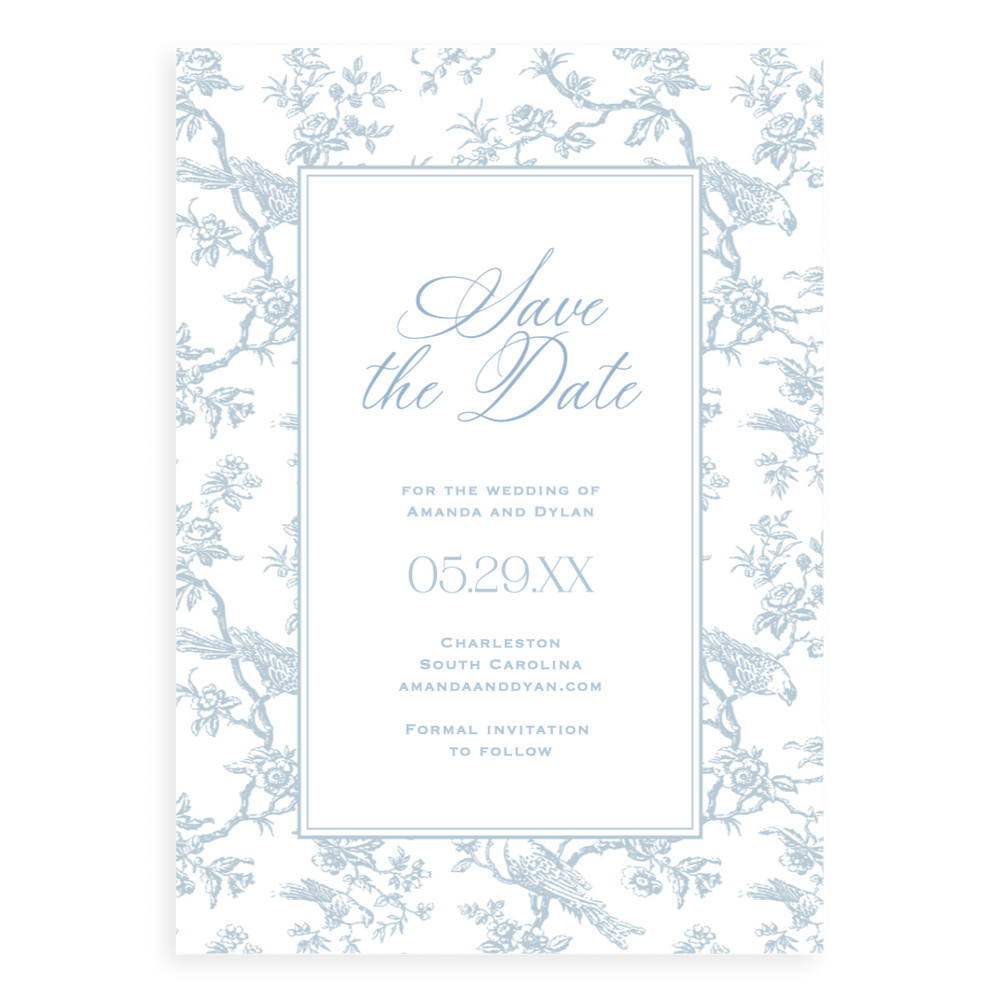 Chinoiserie Save the Date