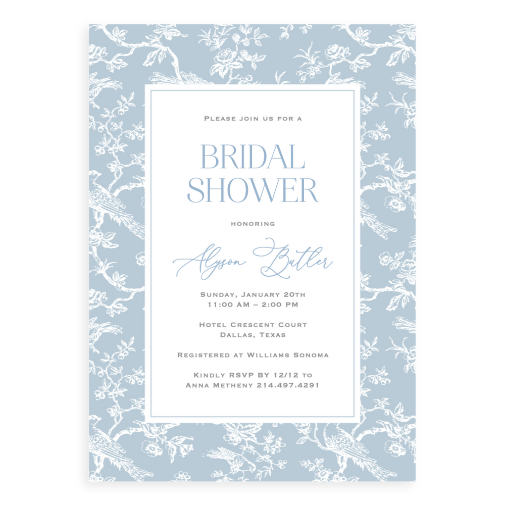 The Chinoiserie Bridal Shower Invitation