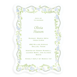 Spring Vines Bridal Shower Invitation