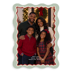 Wave Frame Holiday Card