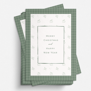 The Gingham Noel - Set of 20 Cards & Envelopes